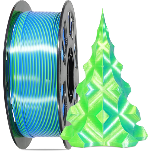 Dual-Color Silk PLA Filament 1.75mm 1KG