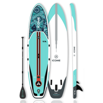 Melhor placa de paddle inflável 10'8 '' sup para iniciantes