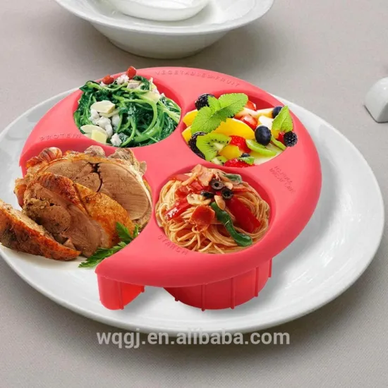 High Quality Fashion Plastic Food Dispensers Meal Measure Fits Most Dinner Plates Meal Measure Control Plate Tools