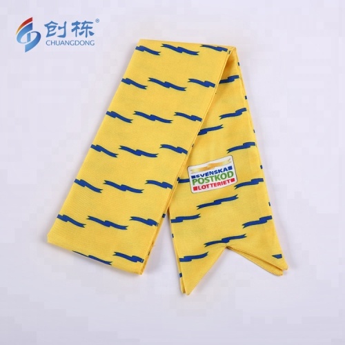 High quality 100% knitted polyester football scarf