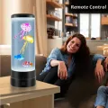16 Lámpara de medusa que cambia de color con control remoto