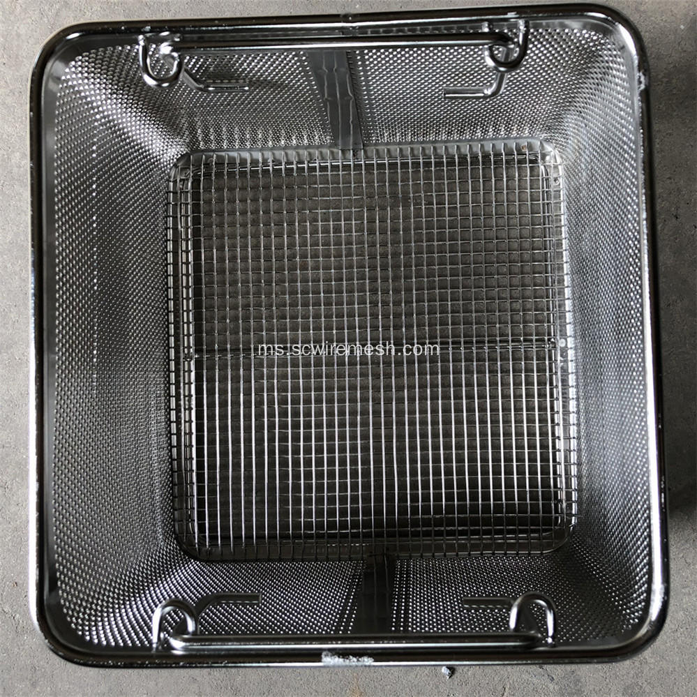 Keranjang Plastik Perforated Medical Basket