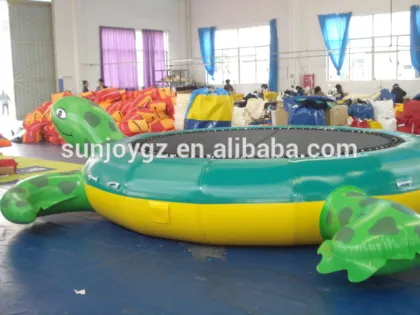 Hot sale inflatable turtle water trampoline for water playground