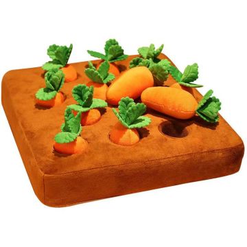 Carrot Plush Toy Pet Dog Chew Toy - Early Educational Parent-Child Interaction Gif