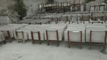 wooden white marble slabs and tiles
