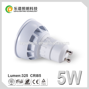 hot cheapest factory price dimmable 5watt 2700k cri85 led lamp gu10 with reflector cup