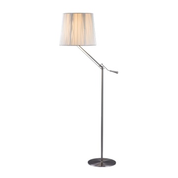 Adjustable Classical Floor Lamp with Fabric Cloth Shade for Living Room