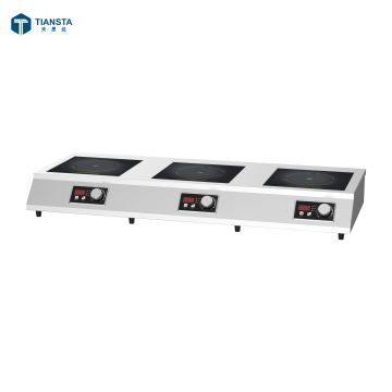 3.5kW Electric 3 Burner Επαγωγή Cooktop - Εμπορικό τραπέζι εστιατορίου Top Range
