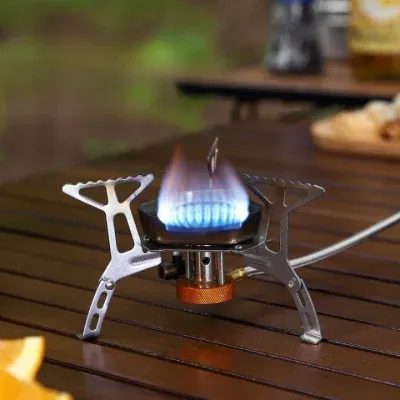 Discount Price Utility Durable Foldable Stainless Steel Camping Windproof Gas Stove