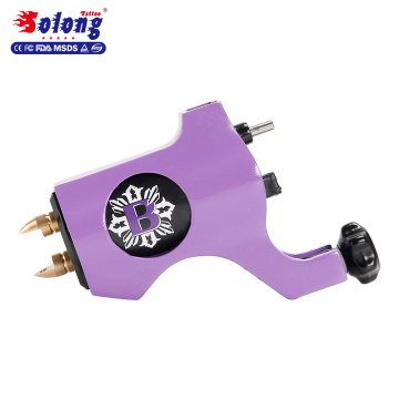 Solong Tattoo Brand M653-6 Purple Color 4.5w Motor Clip Cord Connect Line Body Art Machine Tattoo Machine Rotary Motors