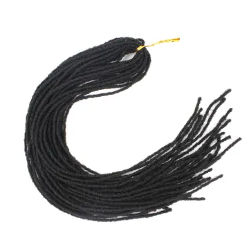 Hot Selling Sister Locks Dreadlocks Afro Crochet Braids Synthetic Hair Extensions Faux Locs Crochet Hair 20 inch