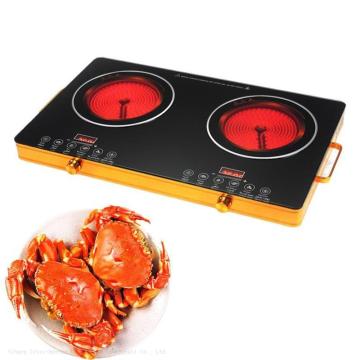 Vendita calda multifunzione barbecue alogeni drop-in hotpot stufe tabella 2 pentola a induzione elettrica bruciatore
