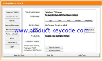 Windows Product Key Codes , Genuine Windows 7 Ultimate Product Key