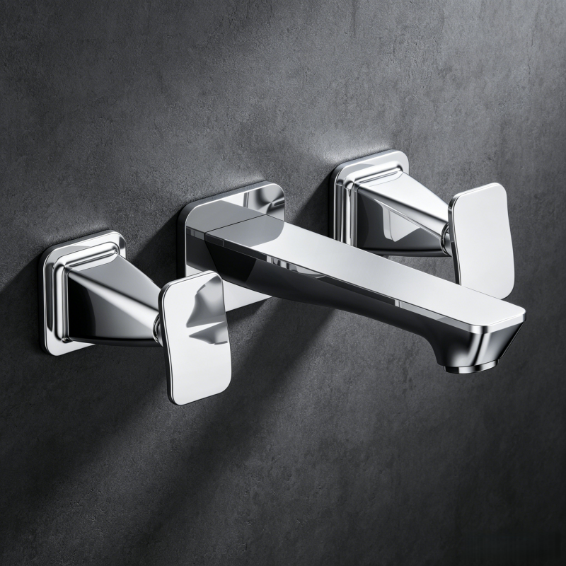 wall mount sink and faucet