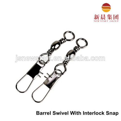 Wholesale Brass Barrel Fishing Swivels With Interlock Snap, High Quality  Wholesale Brass Barrel Fishing Swivels With Interlock Snap on