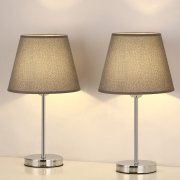 Conjunto moderno de lâmpada de mesa de 2 para quarto