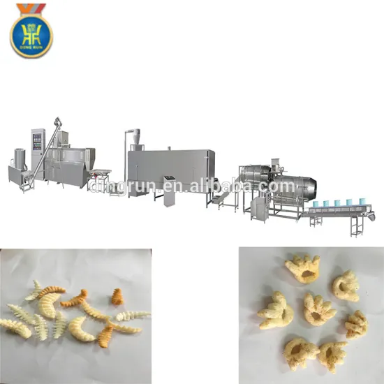 snack food machine corn puff extruder price