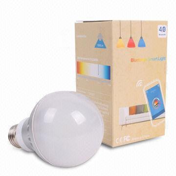 Smart Bulb with Freely Adjustable Color, Brightness and Scenes by Mobile or Android Devices Apps