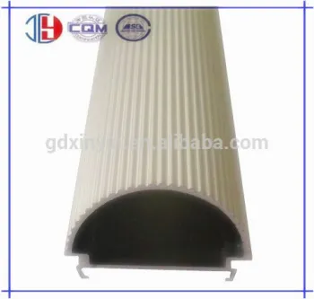 Modern semicircular wavy led aluminum profile in silver anodized finish for Ukraine market