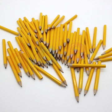 Factory Customized Mini HB Wooden Pencils for Kids - Bulk Order Yellow #2 Pencils