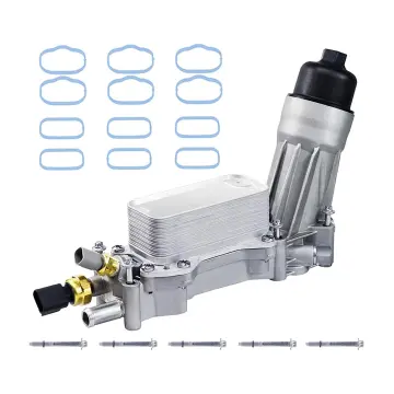 Engine Oil Filter Cooler Housing Assembly for Dodge, Chrysler, Jeep Models 68105583AF/68105583AE/68105583AC/68105583AB