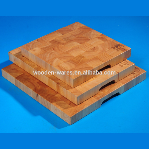 S/3 Rubber Wood Cutting Board, High Quality S/3 Rubber Wood Cutting