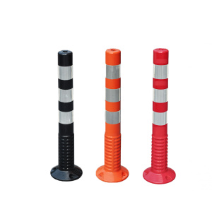 750mm PU flexible plastic road traffic warning post