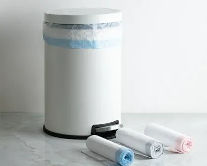 Biodegradable Drawstring Tall Kitchen Trash Bag Rolls