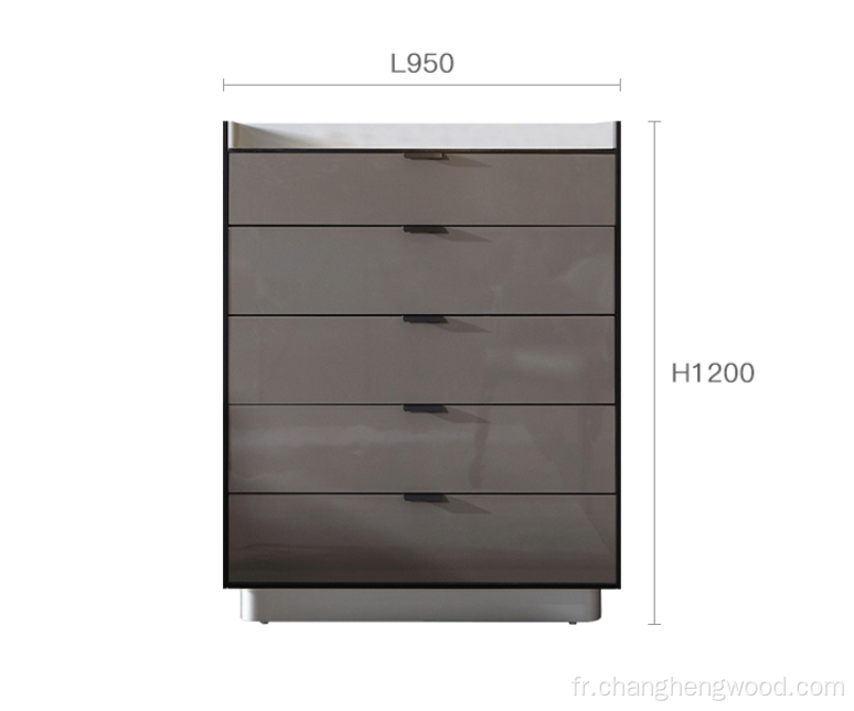 Cabinet de tiroir MDF ou PB 5 de luxe