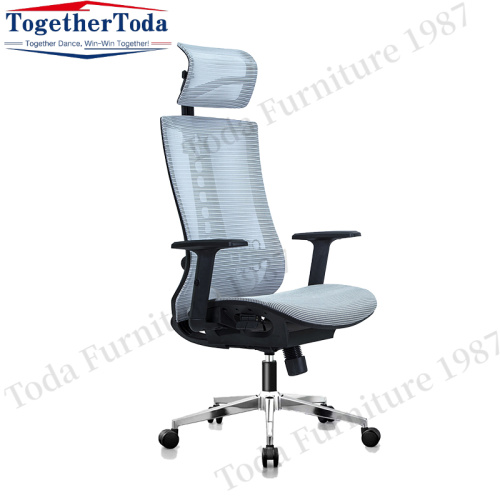 Fabric mesh chair with headrest
