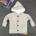 Junge Hoodie Strickjacke mit Futter und Taschen