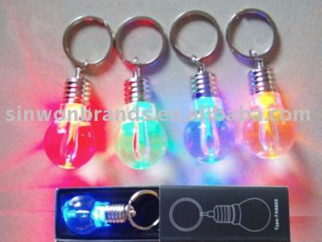 LED light bulb keychain