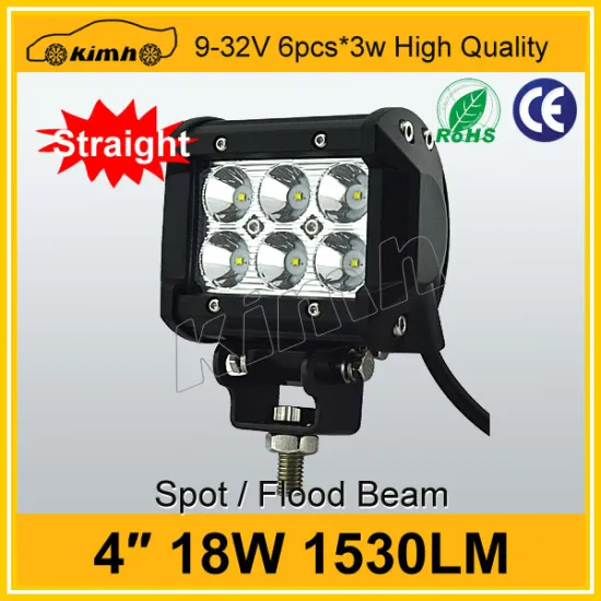 New product car accessory 4" 18w motorcycle led light bar