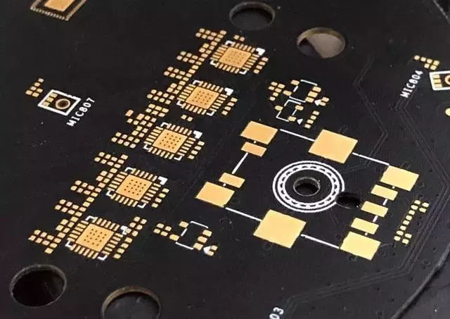 Large area gold plating on circuit board