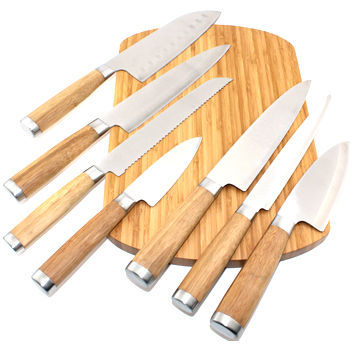 Kitchen Knives with Acrylic Stand