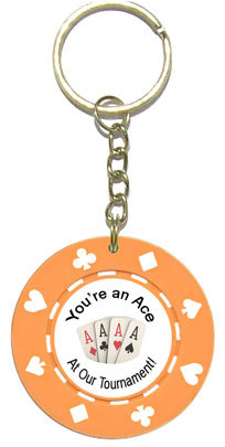 Personalized Poker Chip Key Rings Key Chains