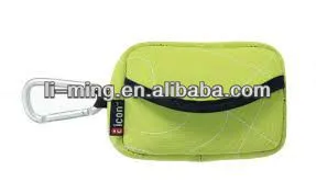 promotional lime green neoprene camera bag