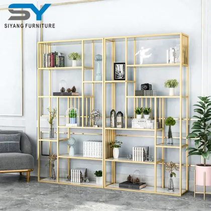 2019 New Design Glass Top Bookshelf for Living Room - SJ005