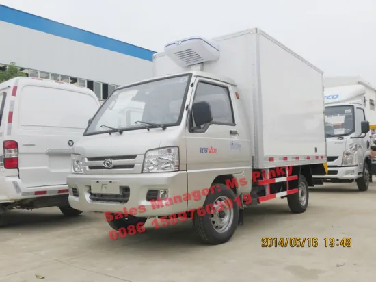 Small Truck With Refrigerated Van Forland Refrigeration Trucks With Gasoline Engine Low Price Call Ms.Pinky 0086 15897603919