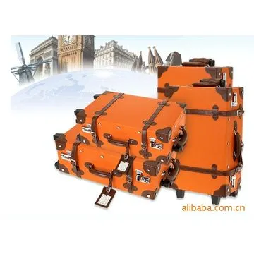PA brand PU trolley suitcase