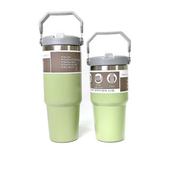 Portable Wine, Coffee Mug - 30oz Stainless Steel Thermos Cup with Handle