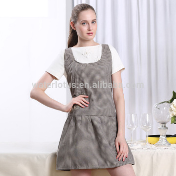 wholesale high quality promotional sexy design kitchen apron cotton kitchen work aprons for women cooking