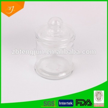 white clear glass jar, plain storge jar, high quality glass food storage jar