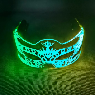 Futuristic LED Light Up Glasses - 7 Colors 4 Modes for Raves and Parties