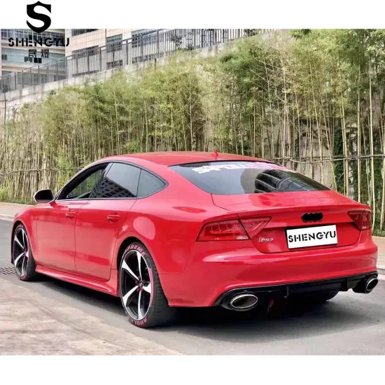 Auto Accessories: Front Bumper with Grille and Lip for Audi A7 2012-2015 - Upgrade to RS7 Style