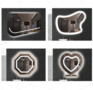 Anti-Fog LED Makeup Mirror with Aluminum Frame