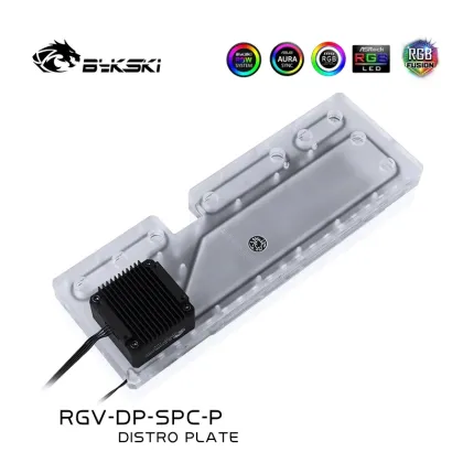 Bykski Distro Plate for Deepcool Space Station Chassis - 360 Radiator Water Cooling Loop Solution