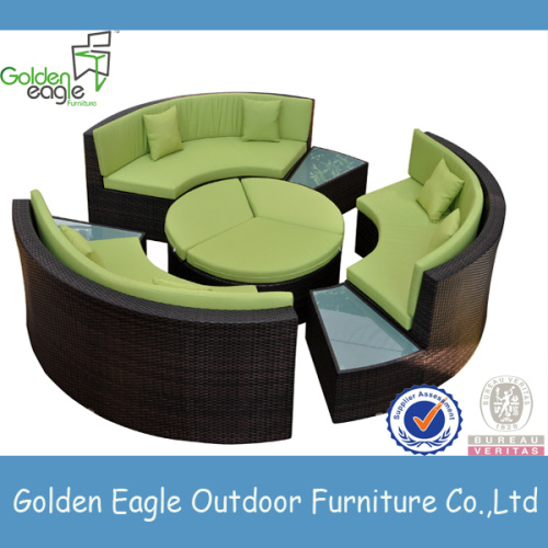 modern design PE rattan sofa set for hotel