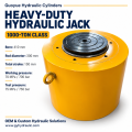 High Pressure Hydraulic Jack 1000 Ton 70 MPa