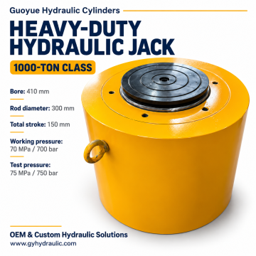 High Pressure Hydraulic Jack 1000 Ton 70 MPa